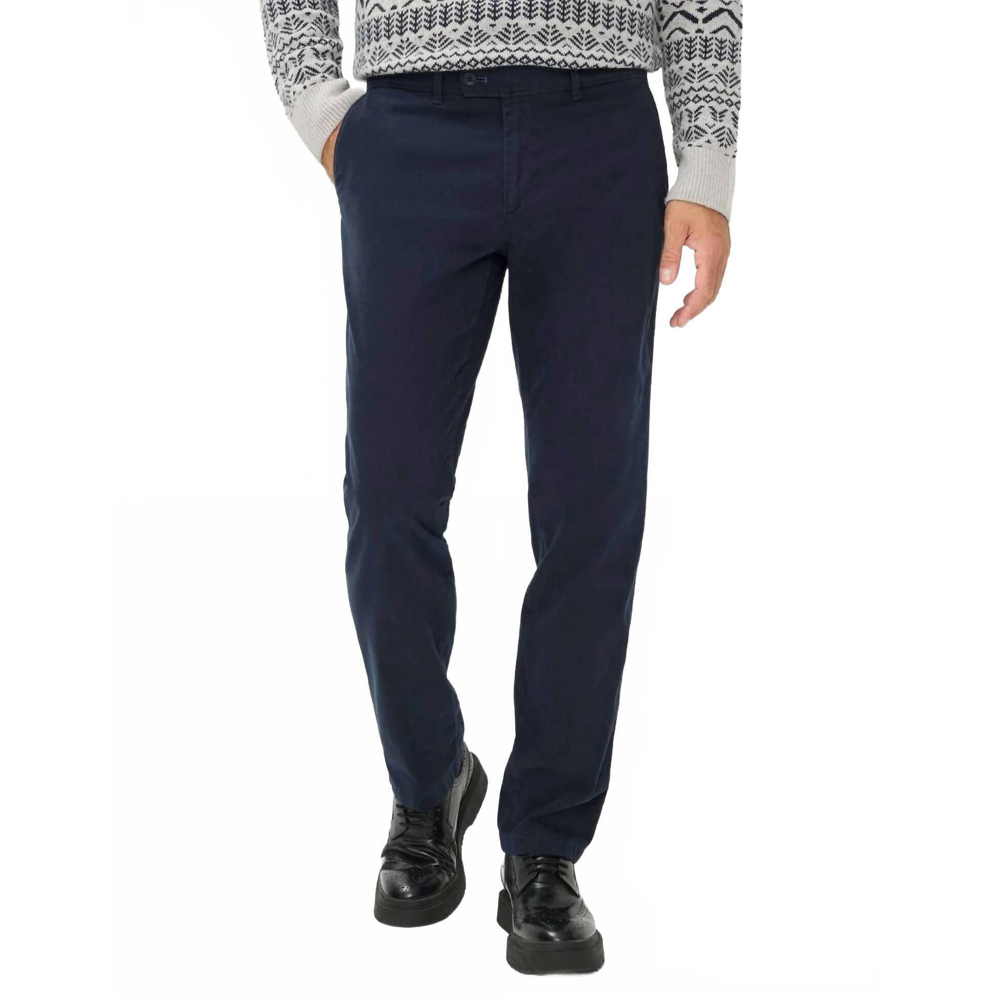 New Brax Evans Flat Front Chino Pants In 23 - Midnight